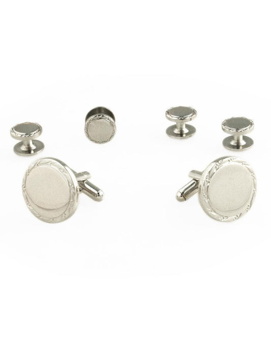 Engravable Studs and Cufflinks Set-0