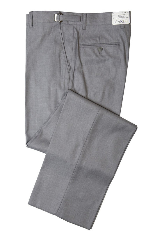 "Ethan" Heather Grey Super 150's Luxury Viscose Blend Suit Pants-0