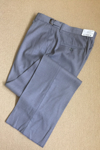 "Ethan" Heather Grey Super 150's Luxury Viscose Blend Suit Pants-1