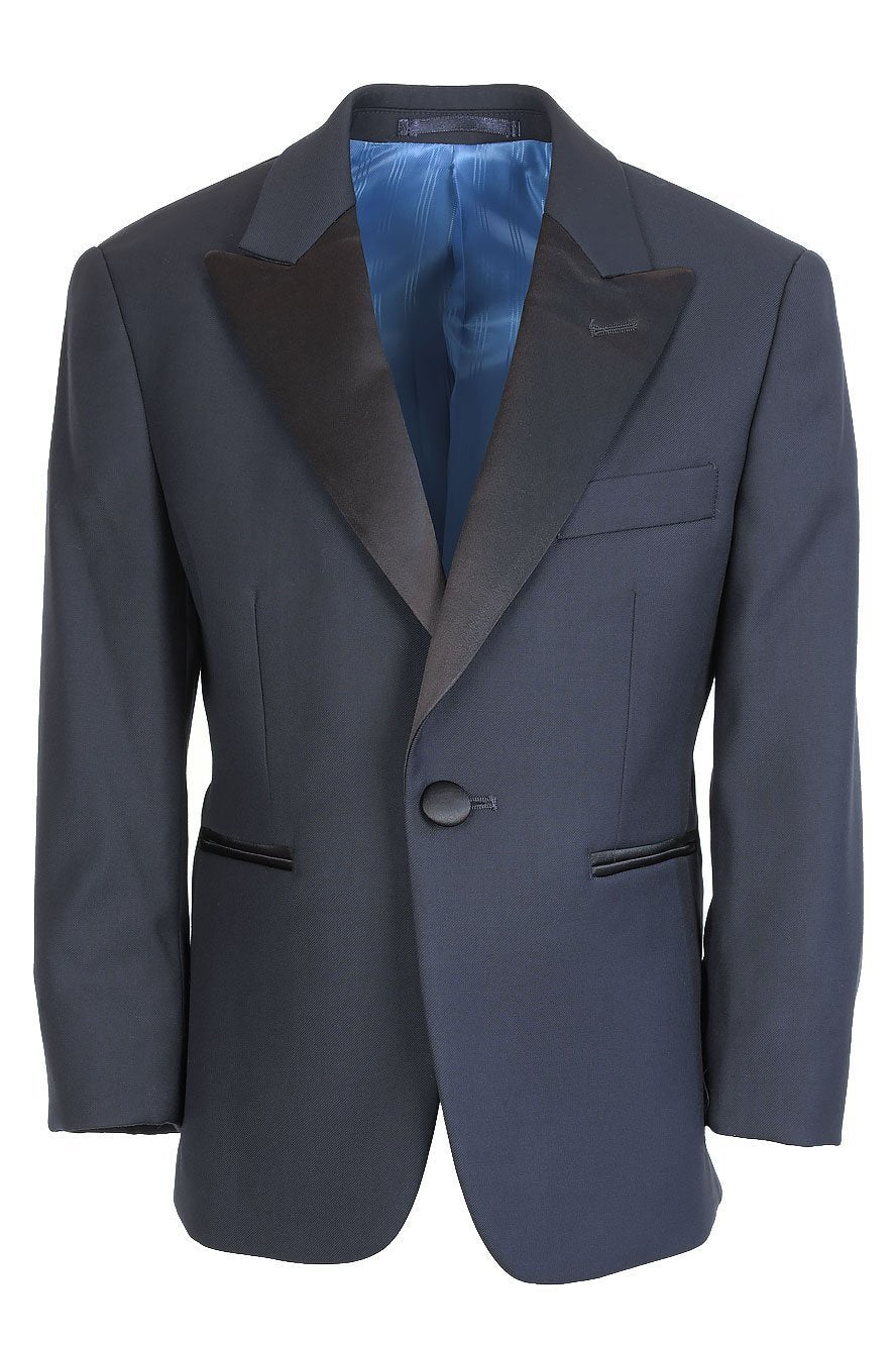 "Fitzgerald" Kids Tuxedo Jacket Peak (Separates)-0