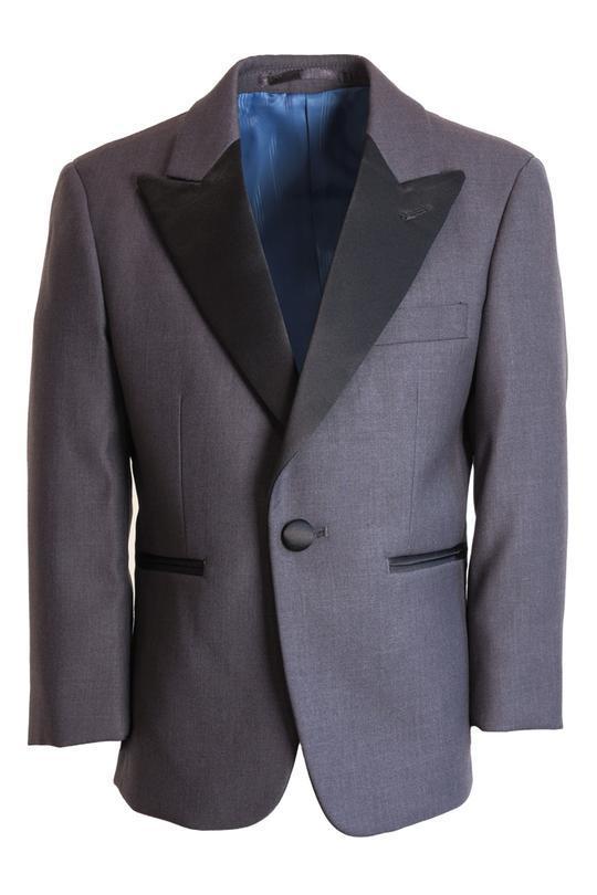 "Fitzgerald" Kids Tuxedo Jacket Peak (Separates)-1