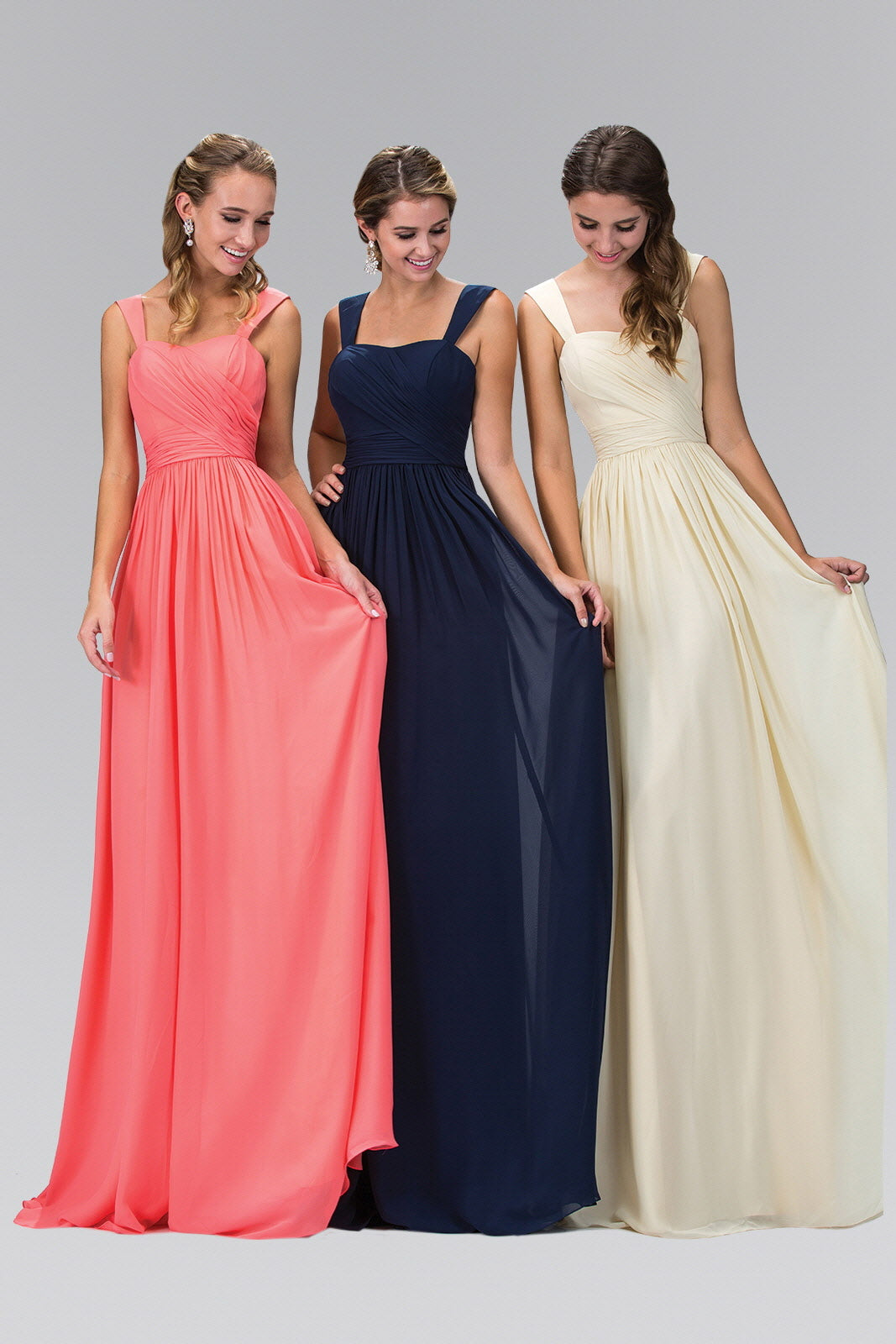 Sleeveless Chiffon Floor Length Dress-5