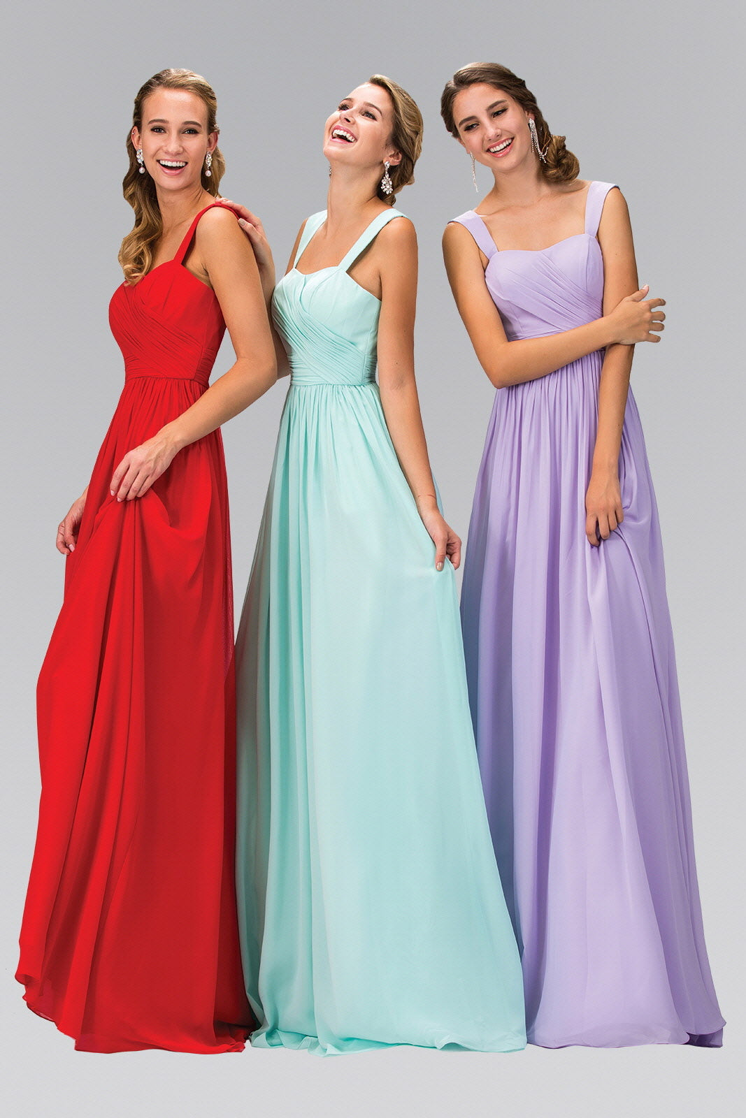 Sleeveless Chiffon Floor Length Dress-6