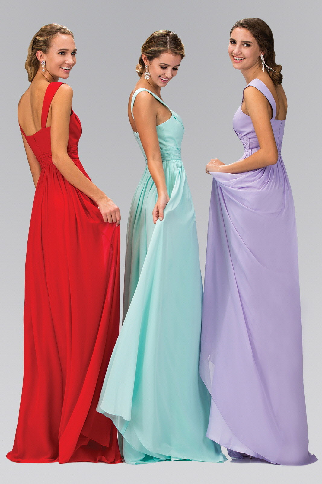 Sleeveless Chiffon Floor Length Dress-1