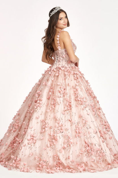 Beads and Jewel Embellished Bodice Sweetheart Quinceanera Dress-2