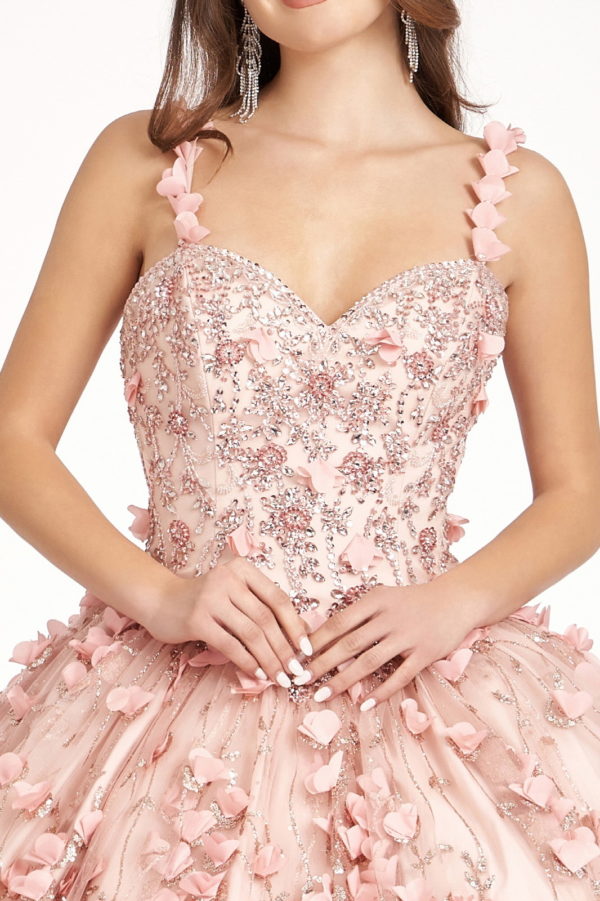 Beads and Jewel Embellished Bodice Sweetheart Quinceanera Dress-3