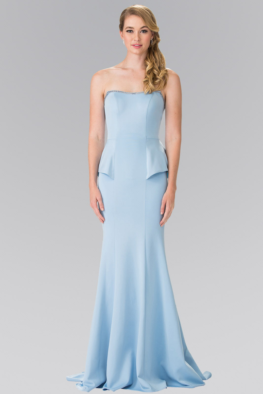 Strapless Mermaid Long Dress-0