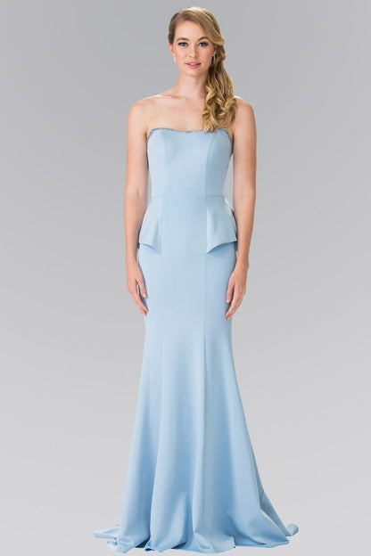 Strapless Mermaid Long Dress-0