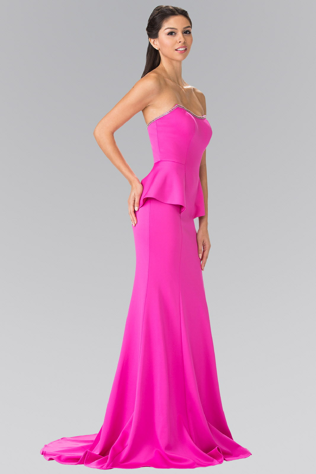 Strapless Mermaid Long Dress-4