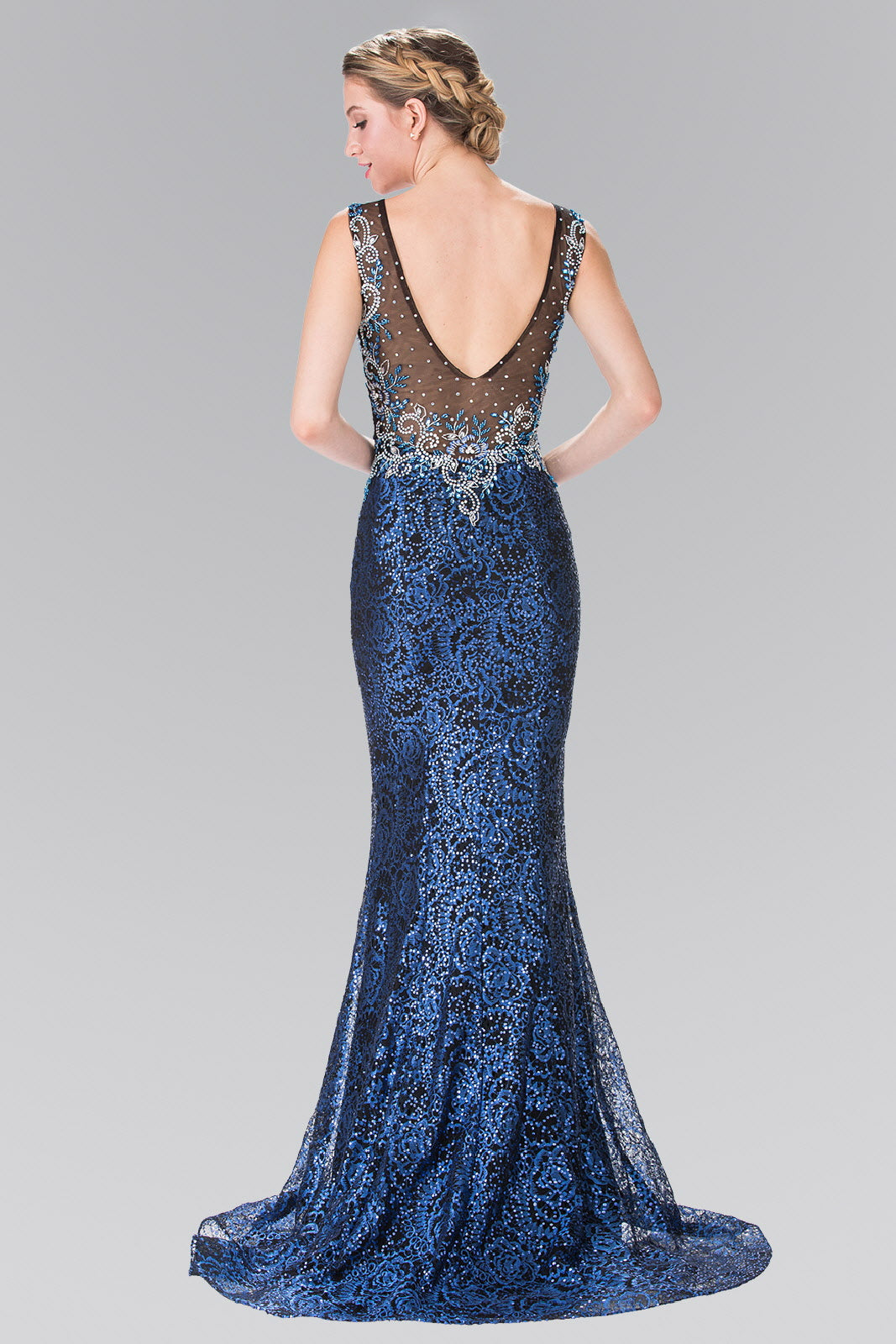 Beads Embroidered Sequin Long Dress-1