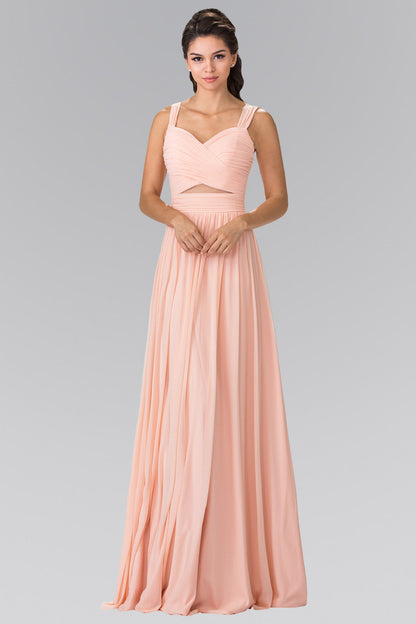 leated Bodice Bridesmaids Long Dress-7