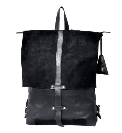 Infinite Whirling Suede Backpack-0