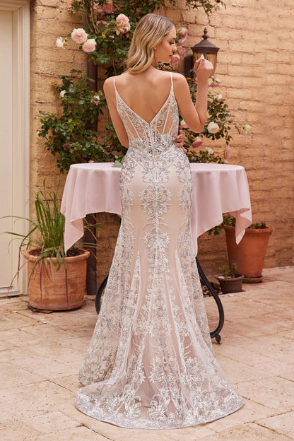 Fit & Flare Embellished Wedding Gown-1