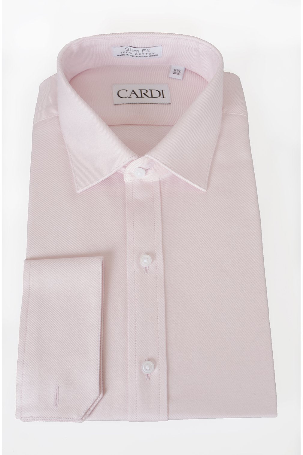 "Jamison" Pink Twill Spread Collar Dress Shirt-0