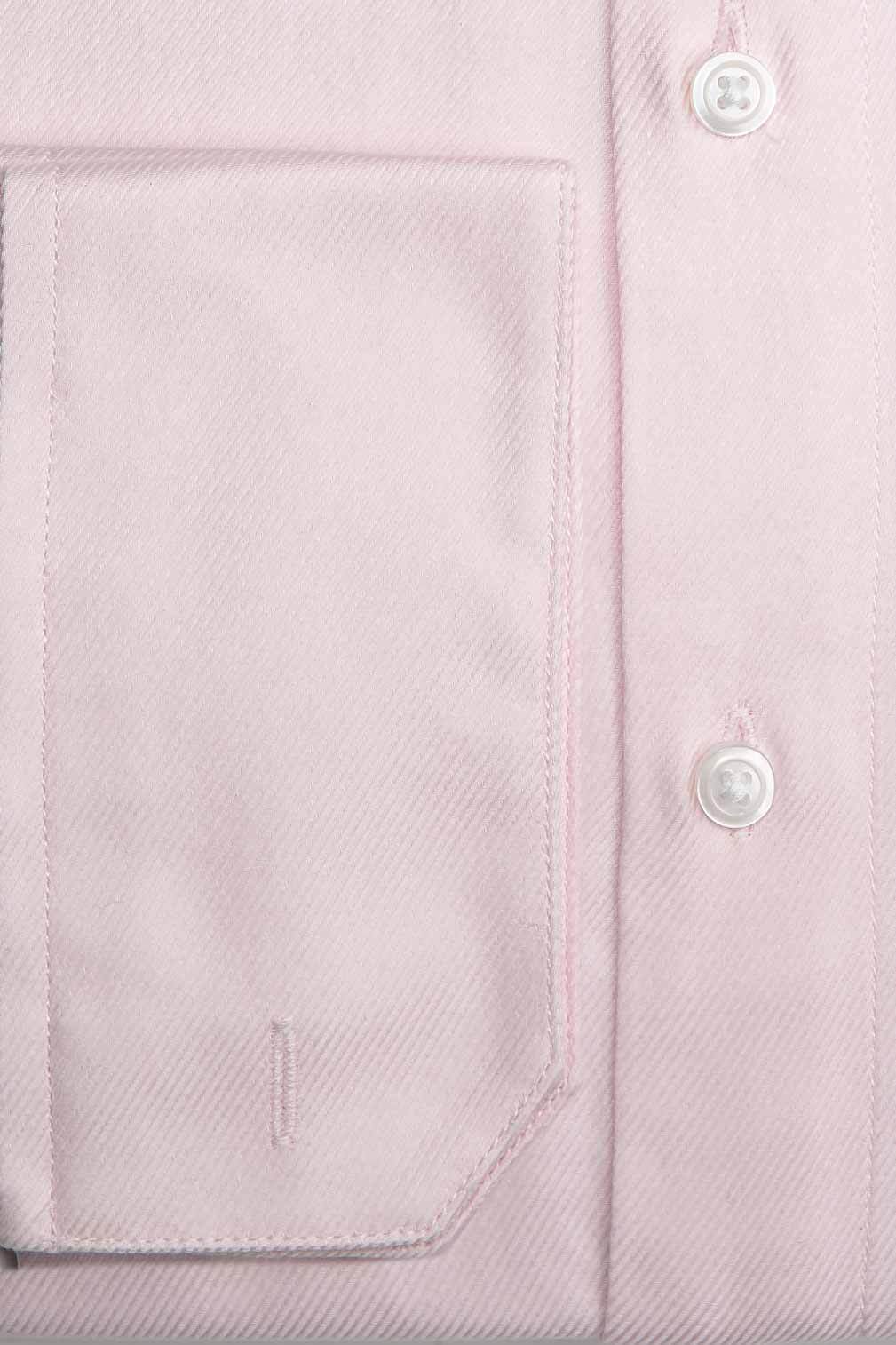 "Jamison" Pink Twill Spread Collar Dress Shirt-2