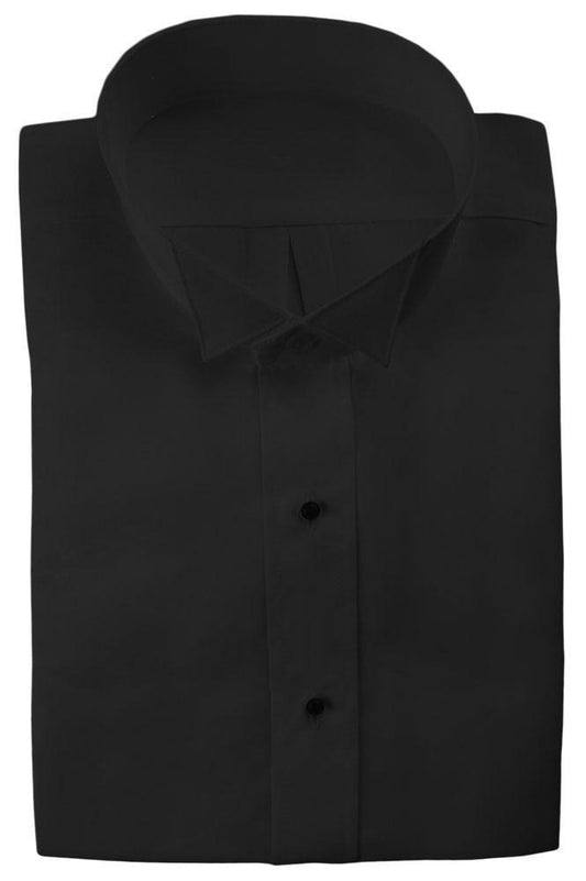 "Lucca" Black Wingtip Tuxedo Classic Fit Shirt-0