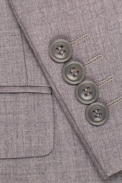 "Madison" Heather Grey Suit Jacket Notch (Separates)-2