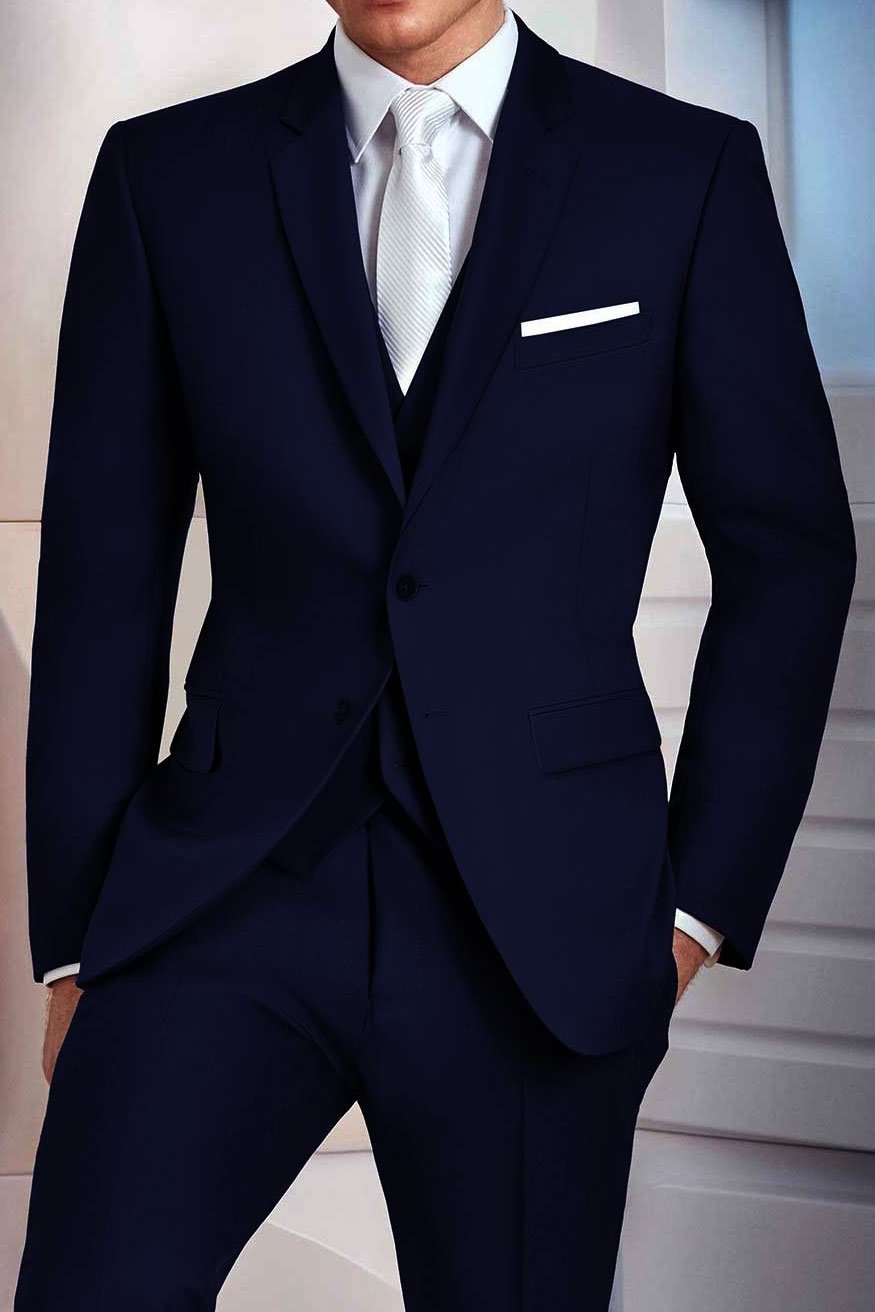 "Madison" Midnight Navy Suit Jacket Notch (Separates)-0