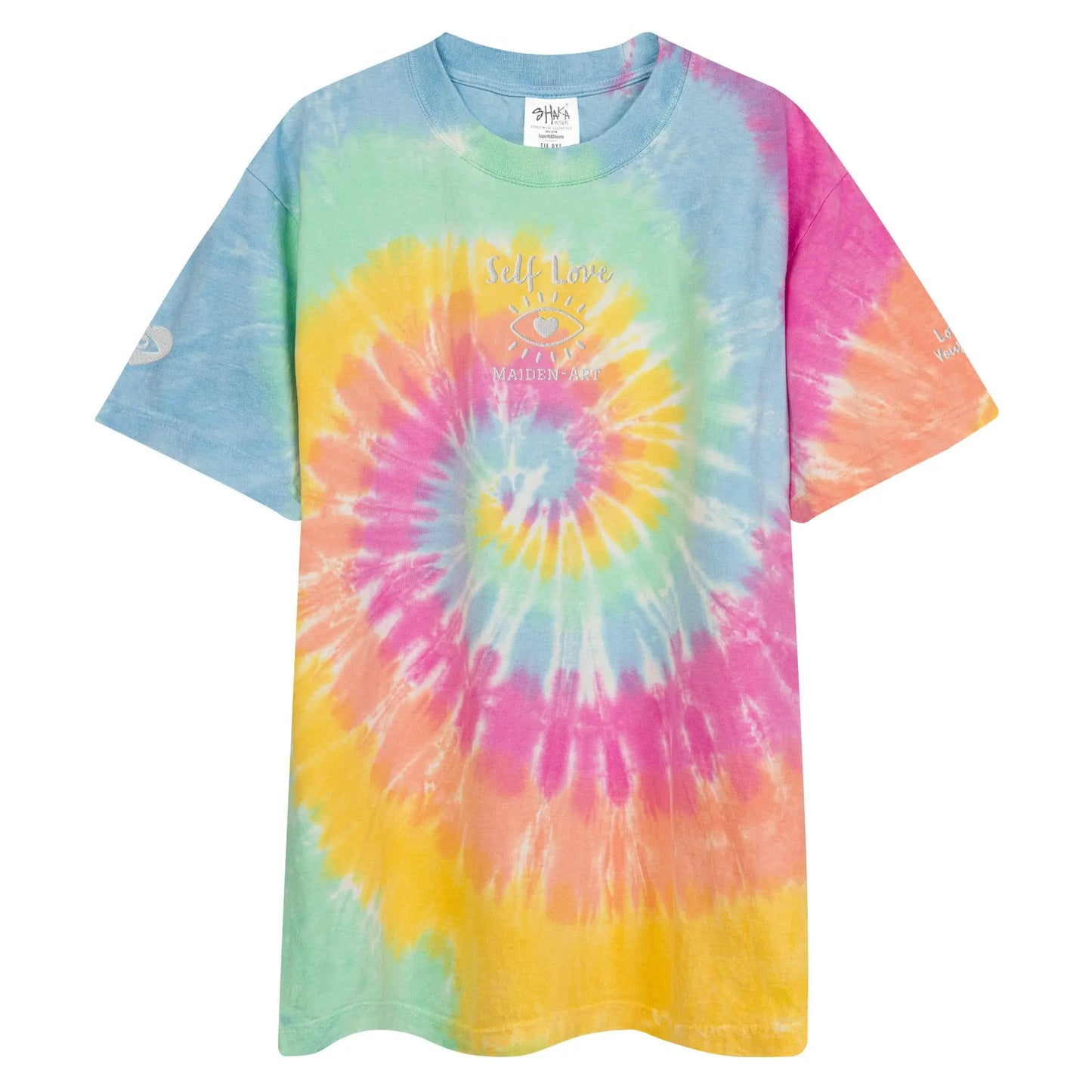 Oversized t-shirt Self Love Oversized tie-dye t-shirt-0