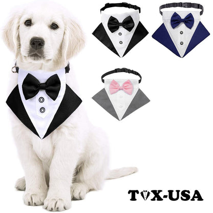 Pets Dog-Cat Tuxedos Collar Scarf-3