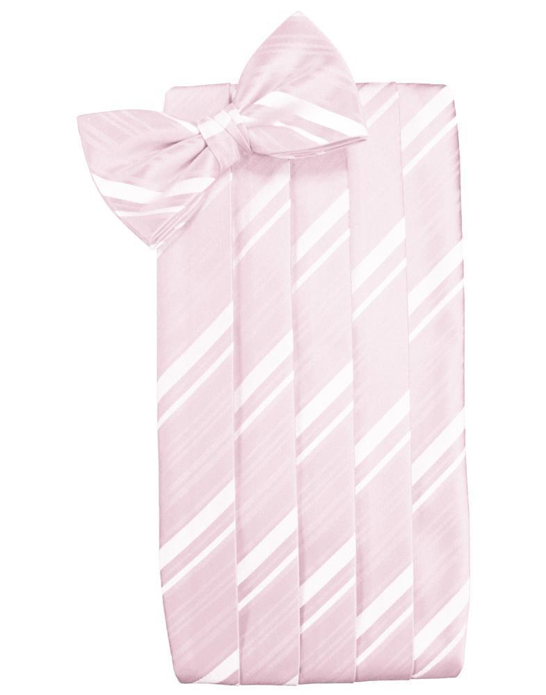 Set Striped Satin Cummerbund & Bow Tie-7