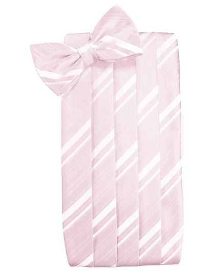 Set Striped Satin Cummerbund & Bow Tie-7