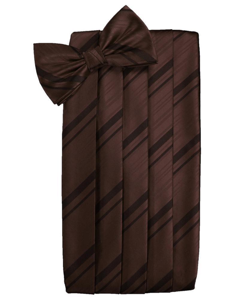 Set Striped Satin Cummerbund & Bow Tie-57