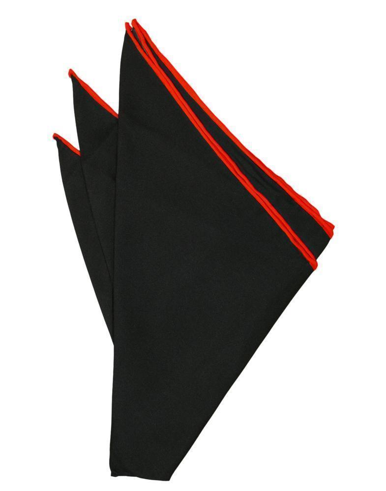 Silk Hand Rolled Trim Pocket Square-1