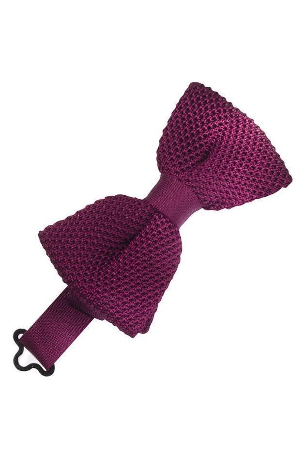 Silk Knit Bow Tie-2