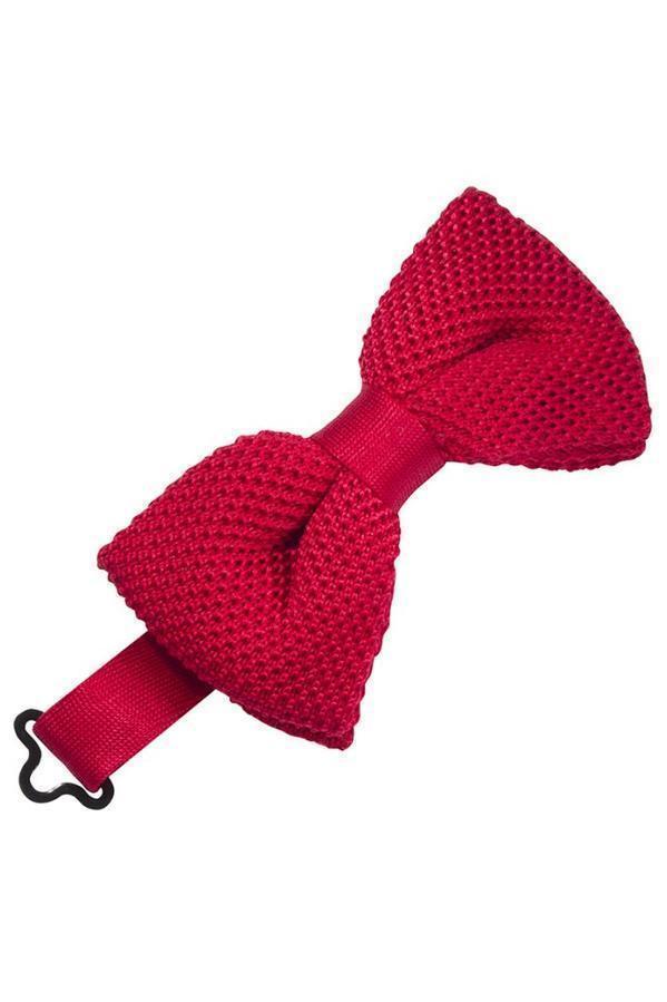 Silk Knit Bow Tie-7