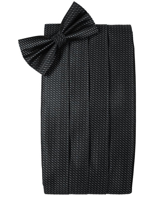 Silk Weave Cummerbund & Bow Tie Set-0