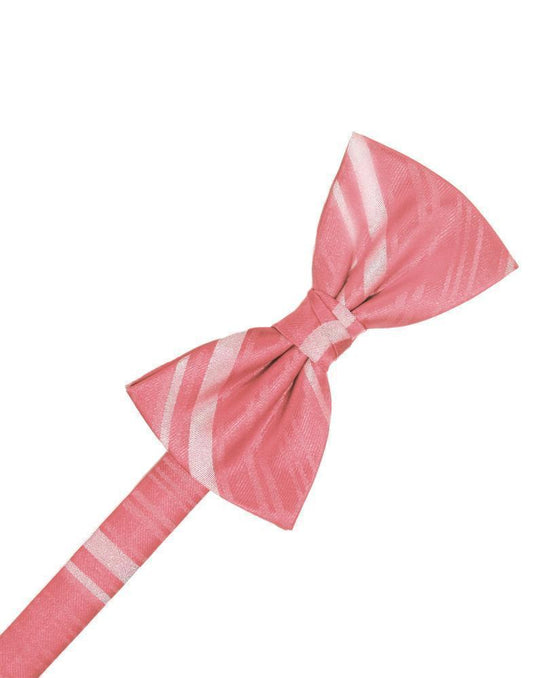 Striped Satin Bow Tie Pre-Tie-20