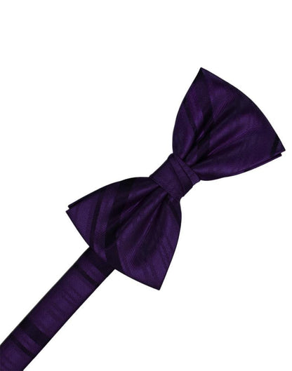 Striped Satin Kids Bow Tie-5