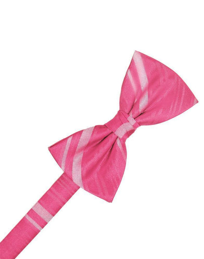 Striped Satin Kids Bow Tie-8