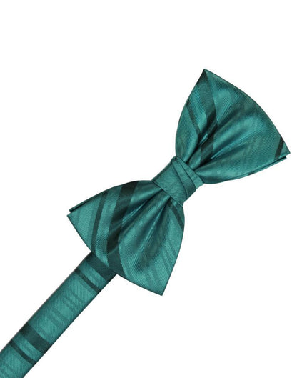 Striped Satin Kids Bow Tie-26