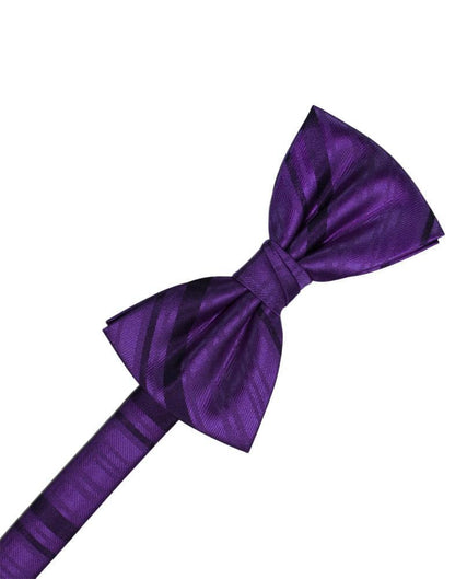 Striped Satin Kids Bow Tie-48