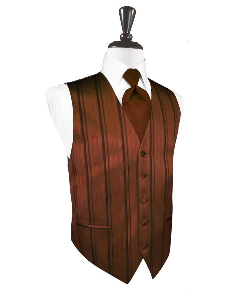 Striped Satin Tuxedo Vest 4-5