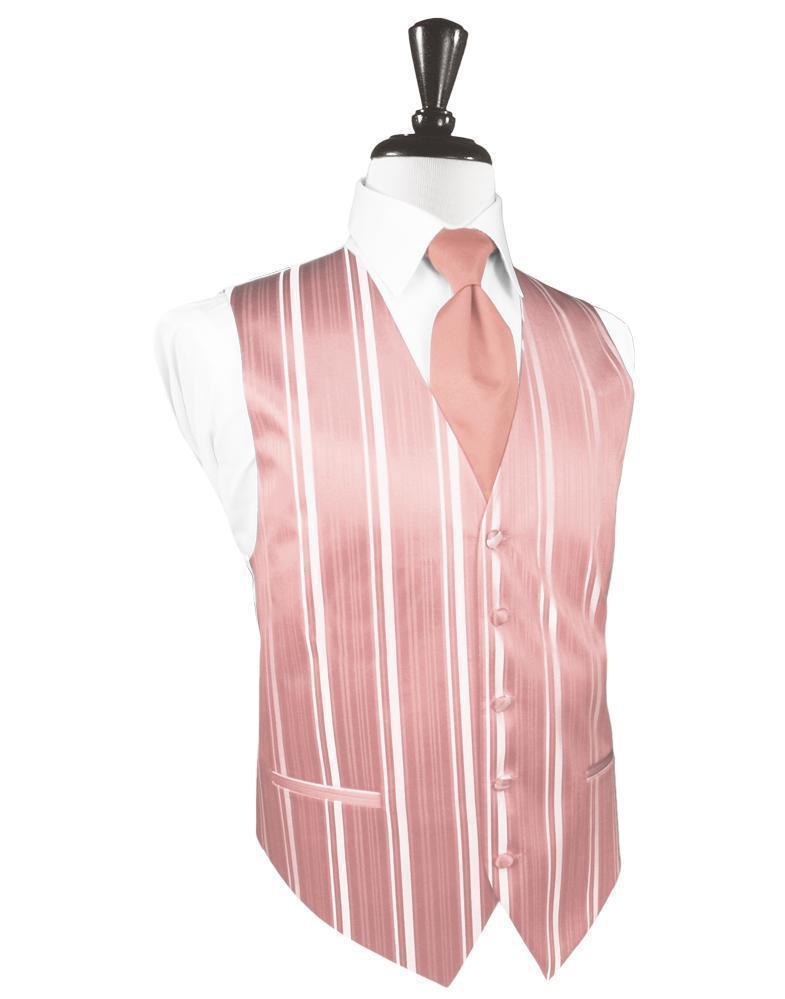 Striped Satin Tuxedo Vest 4-4