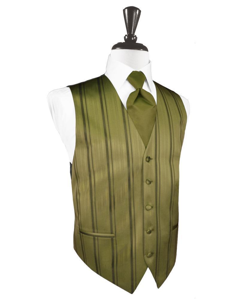 Striped Satin Tuxedo Vest 4-3