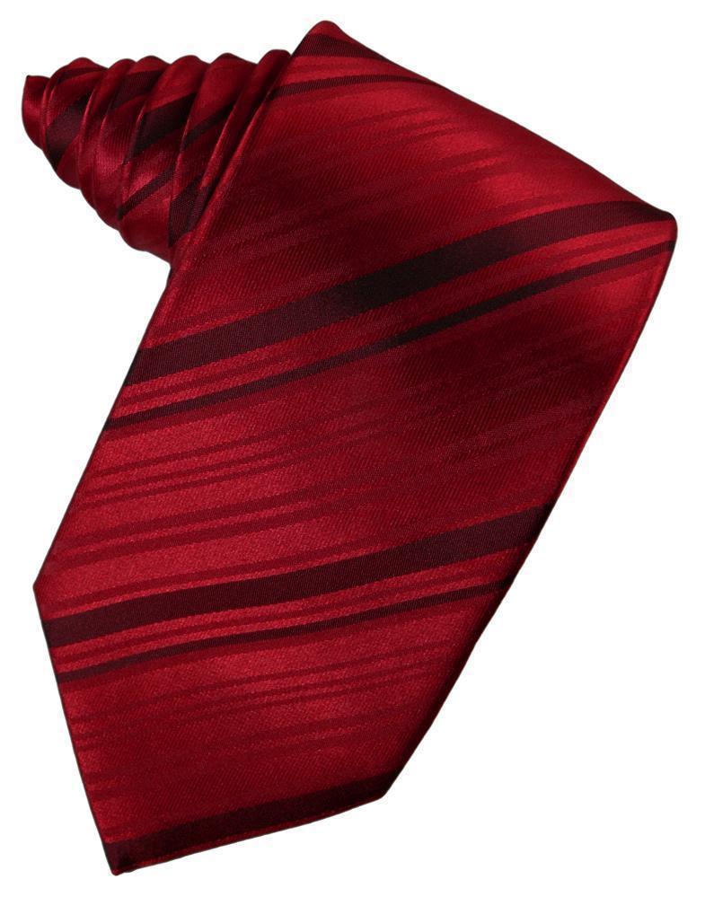 Striped Silk Necktie-0