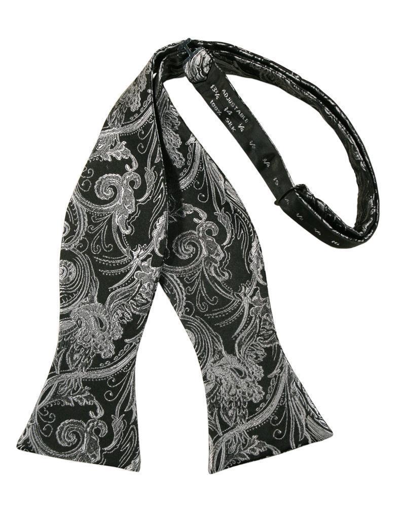 Paisley Silk Bow Tie Self Tie-3