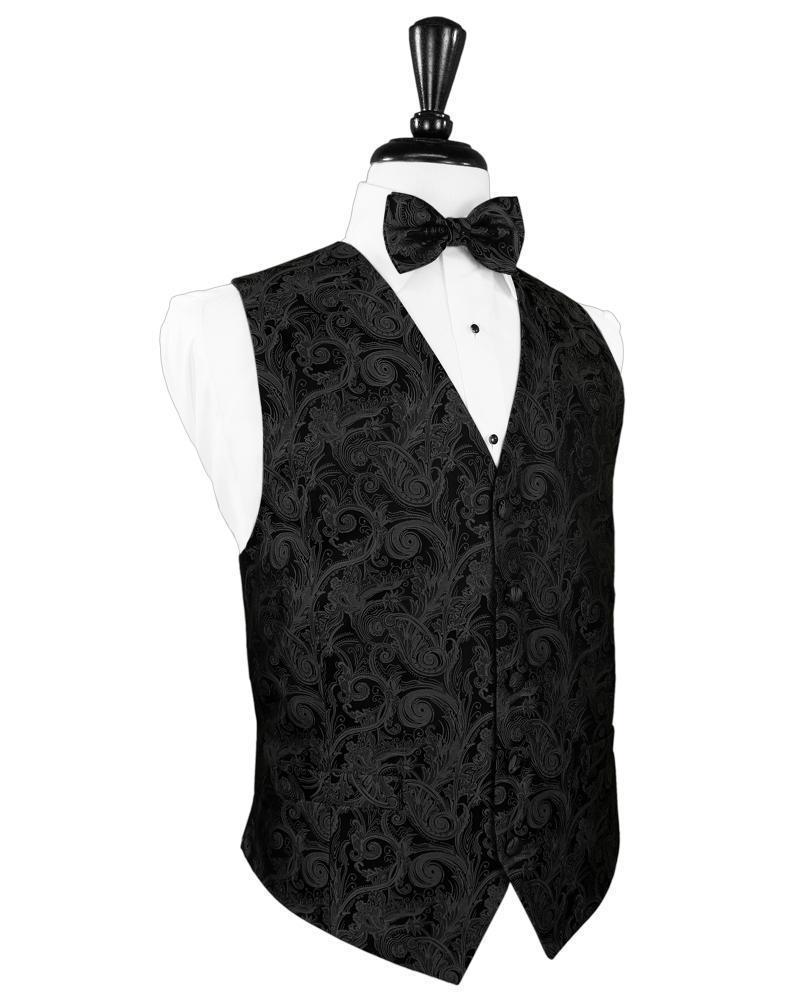 Tapestry Silk Tuxedo Vest-0