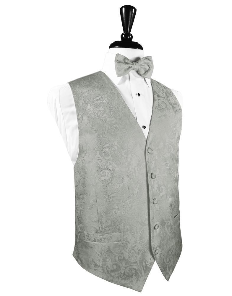 Tapestry Silk Tuxedo Vest-4