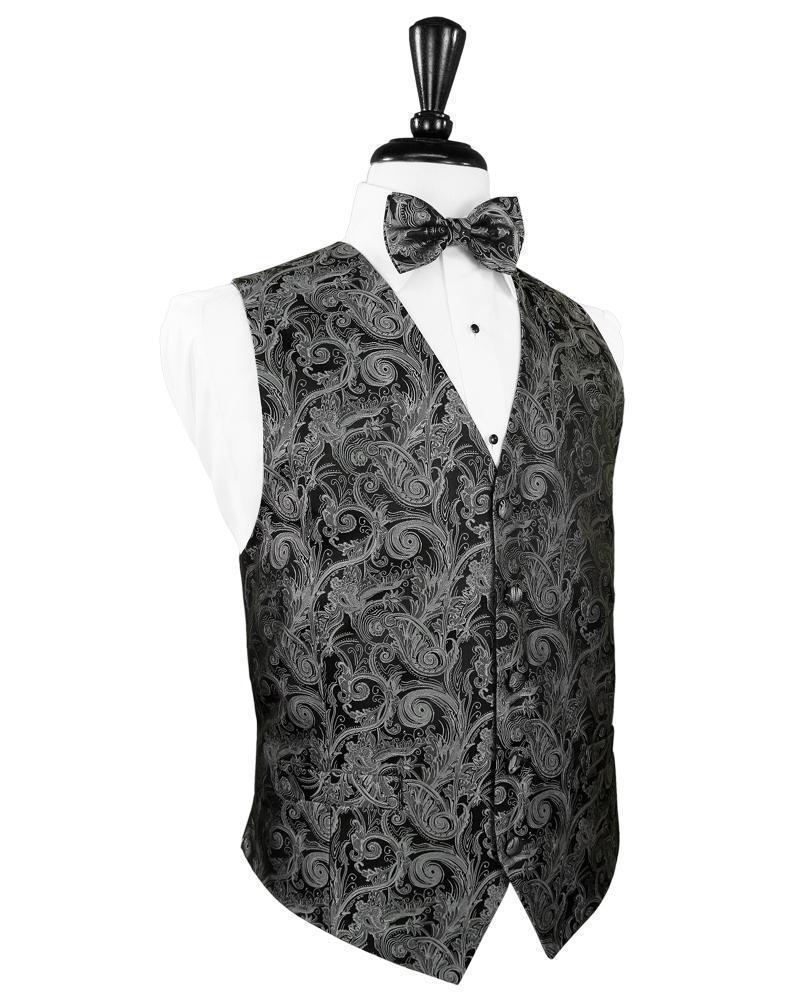 Tapestry Silk Tuxedo Vest-1