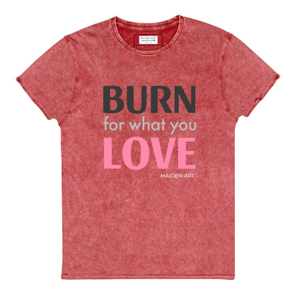 Burn for What You Love Denim T-Shirt-5