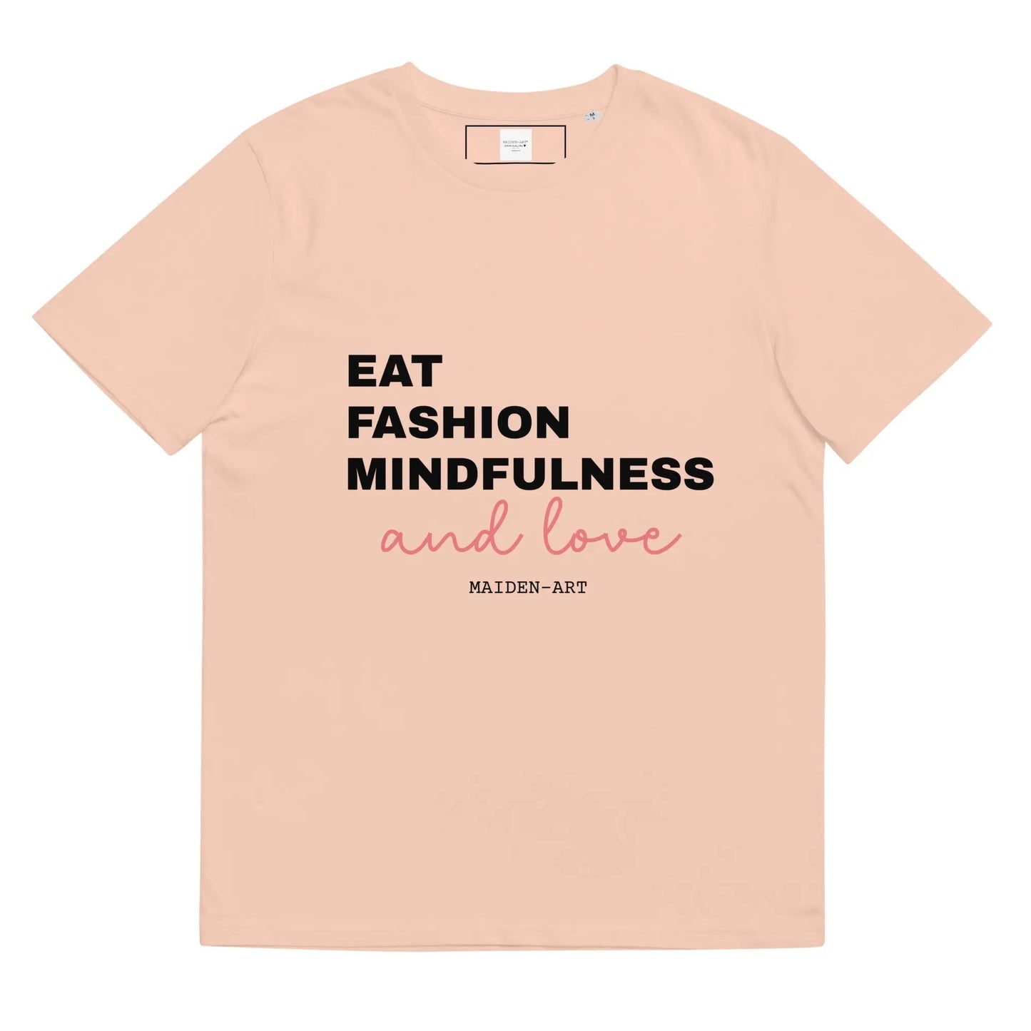 Eat Fashion Mindfulness and Love Unisex organic cotton t-shirt - unisex t-shirt-2