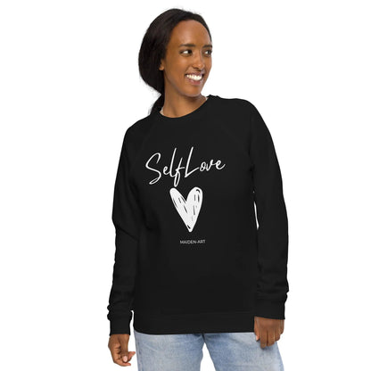 Organic sweatshirt SELF LOVE Unisex organic raglan sweatshirt-4