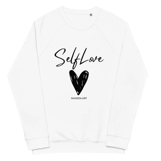 Organic Sweatshirt SELF LOVE Unisex organic raglan sweatshirt-0