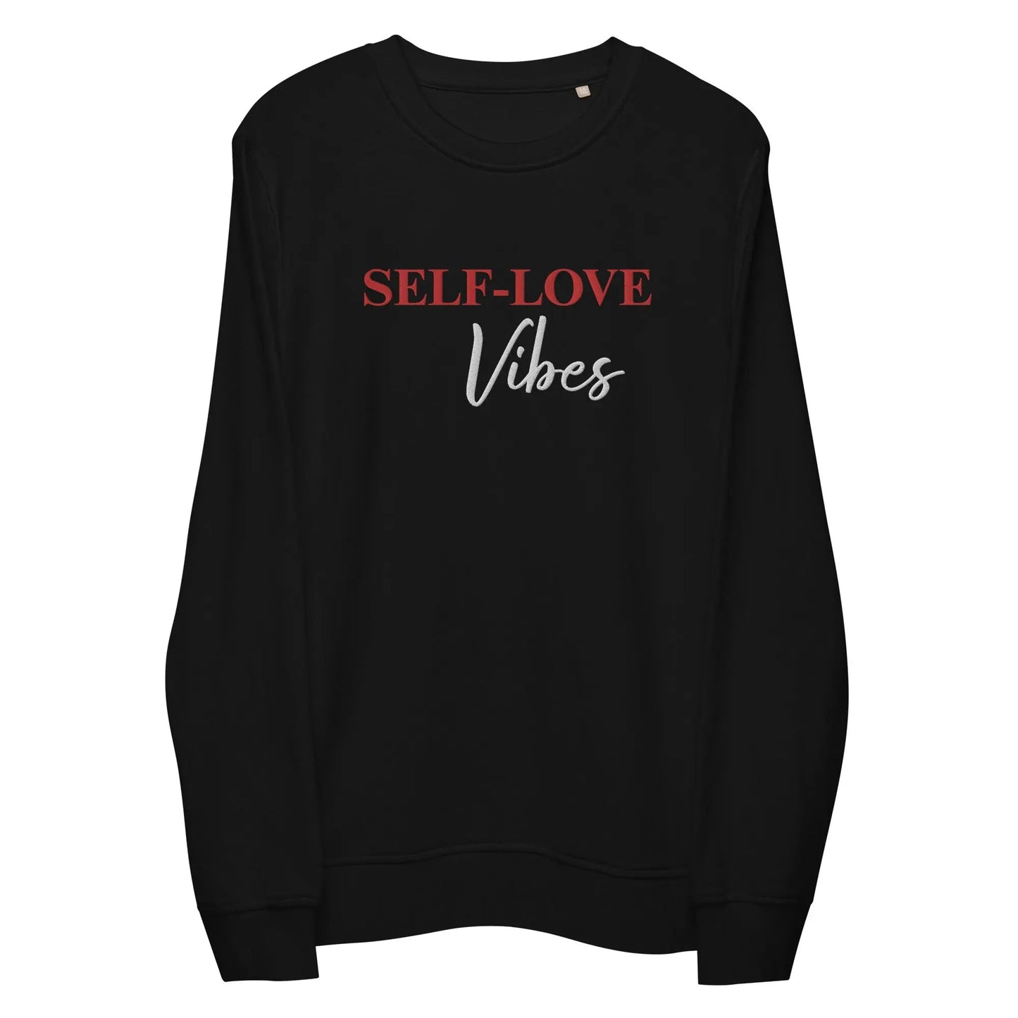 Organic Cotton Sweatshirt - Self Love Sweatshirt – Eco-Friendly Organic Cotton - EMBROIDERY-0