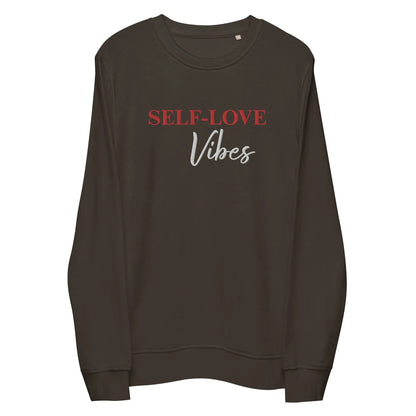 Organic Cotton Sweatshirt - Self Love Sweatshirt – Eco-Friendly Organic Cotton - EMBROIDERY-4